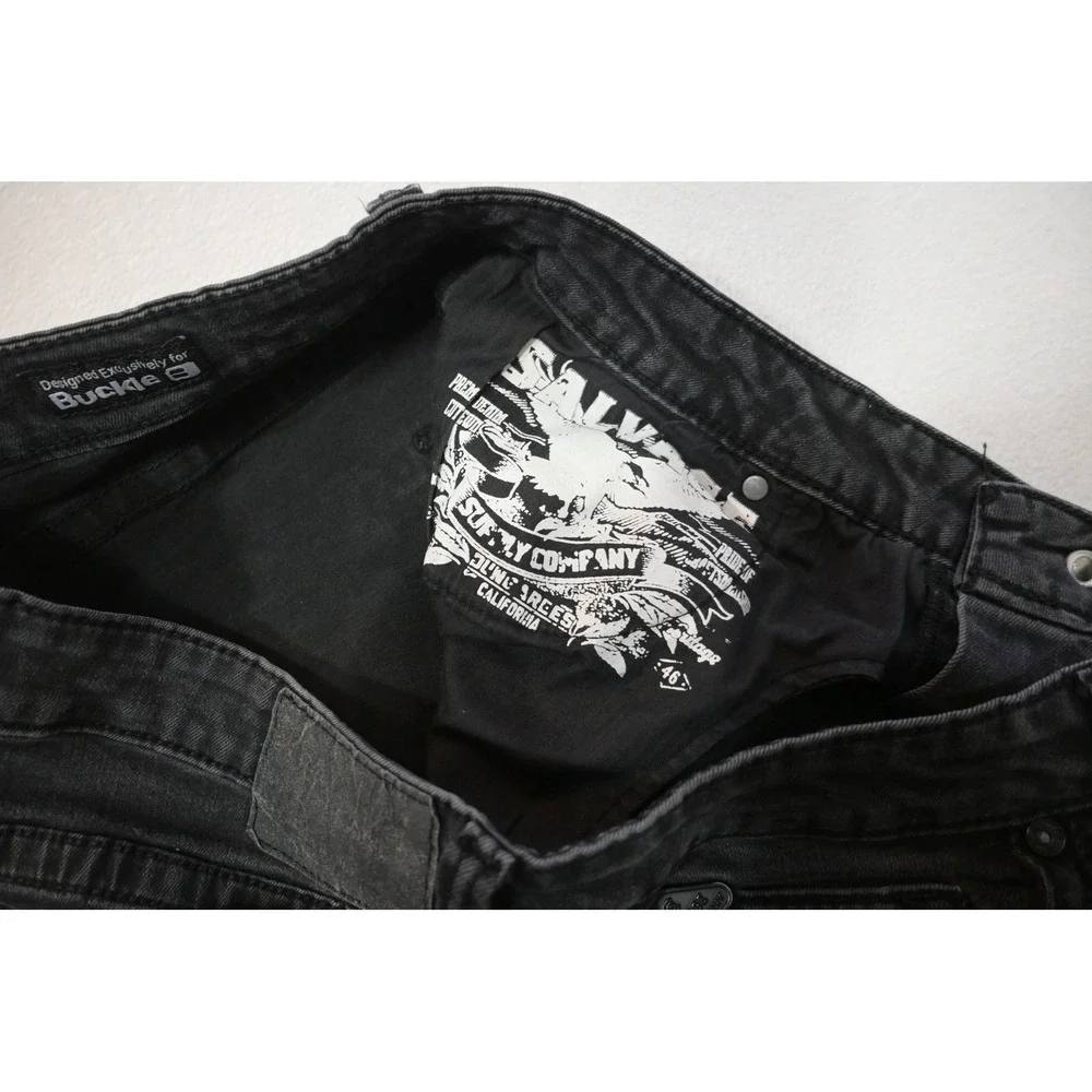 Salvage Supply Company Mayhem Boot Jeans Mens 40x32 Black Regular Fit Excellent